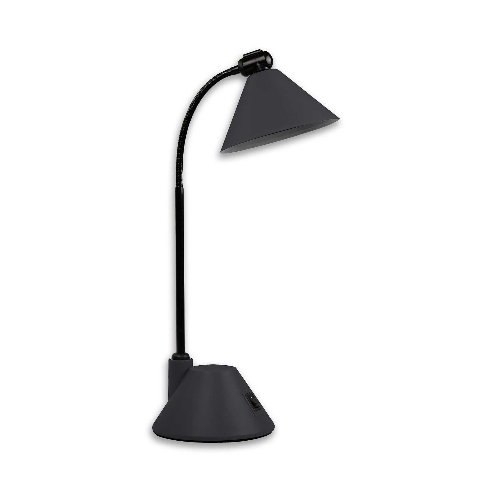 clever pick LED-Schreibtischleuchte - schwarz - mit Flexarm