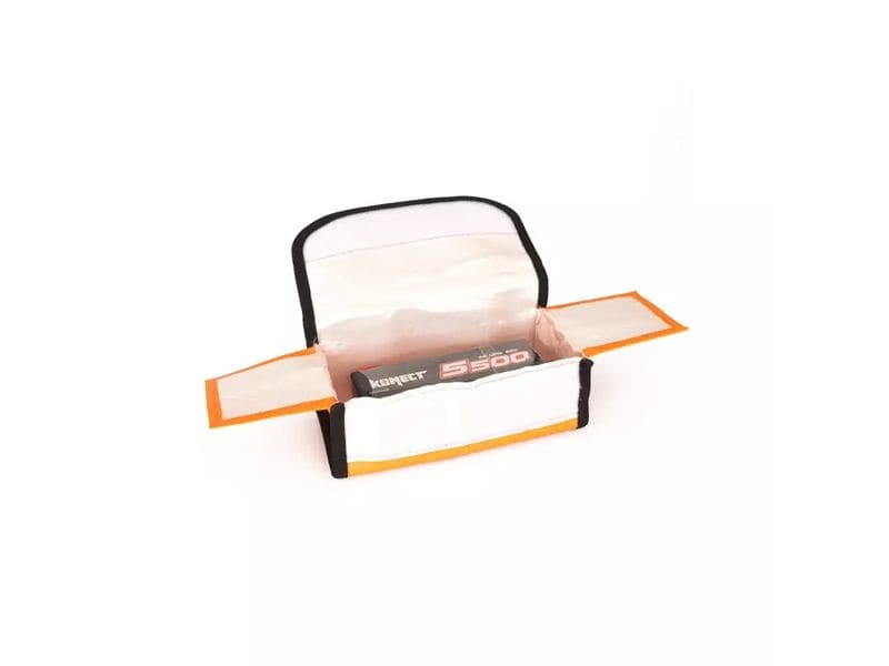Konect LiPo-Tasche 180 x 60 x 60 mm Tasche zum Lagern und Laden von Lithium Akkus
