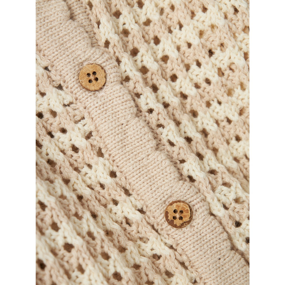Køb Lil'Atelier Turtledove Gray Morn Boa Strik Cardigan