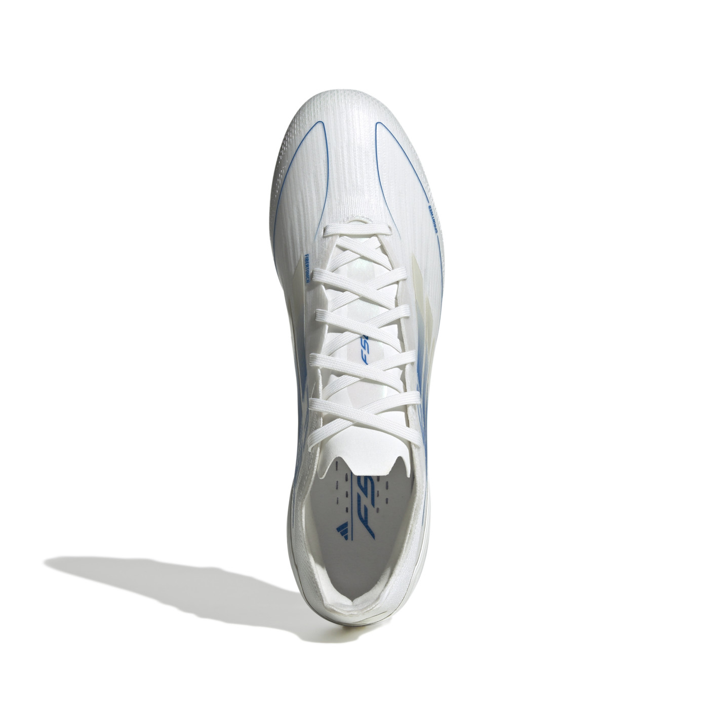 Adidas F50 Pro Gras Voetbalschoenen (FG) Wit Blauw Zilver