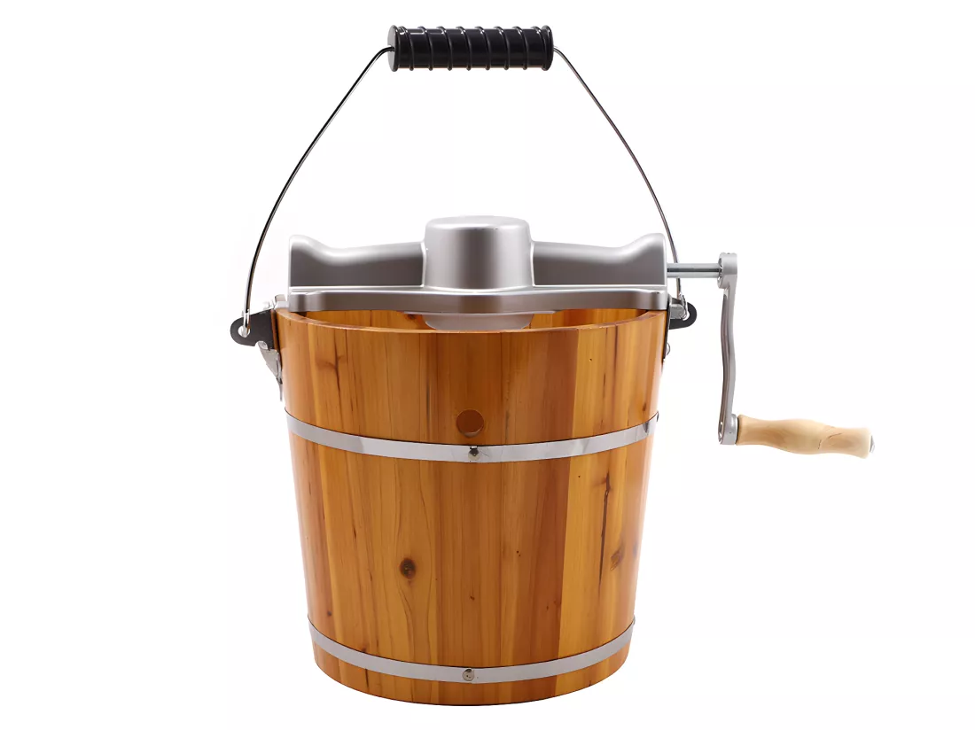 Sorbetière électrique GIVRETO en bois 3.5 L