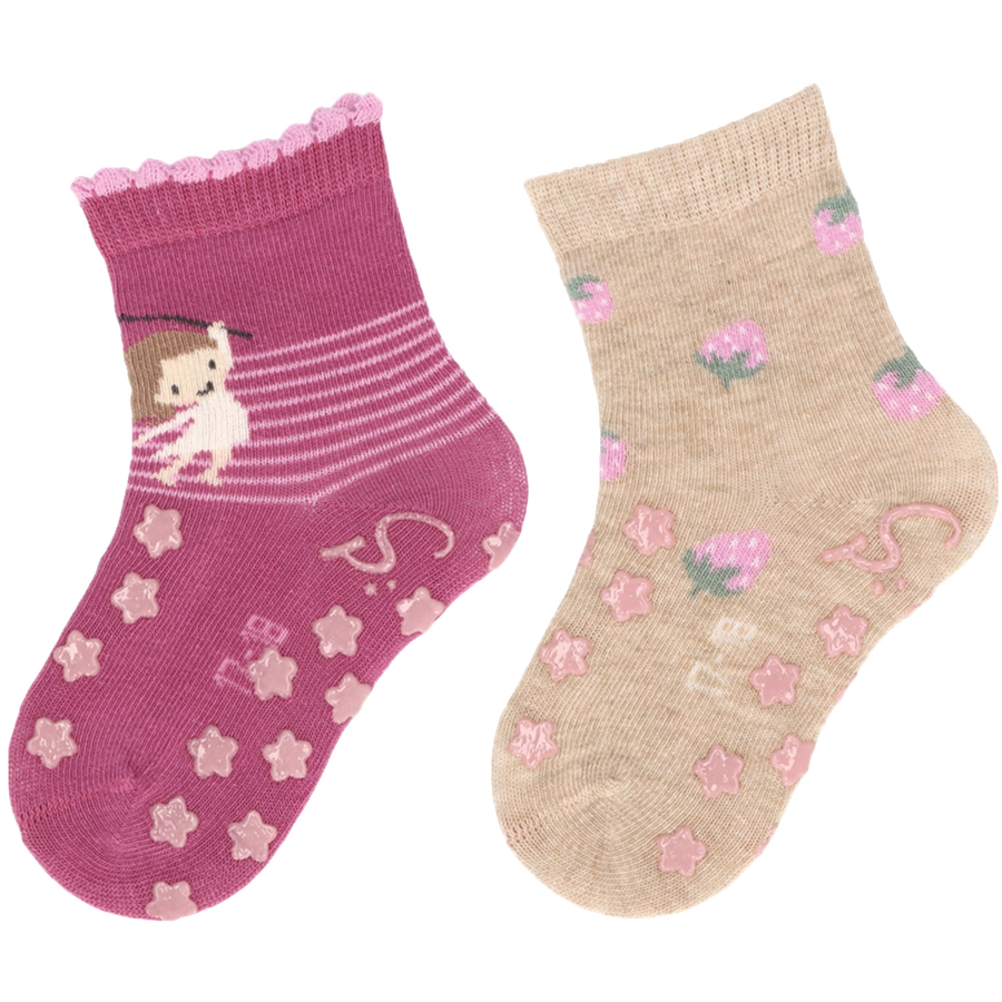 Sterntaler ABS-Krabbelsocken DP Kind purpur