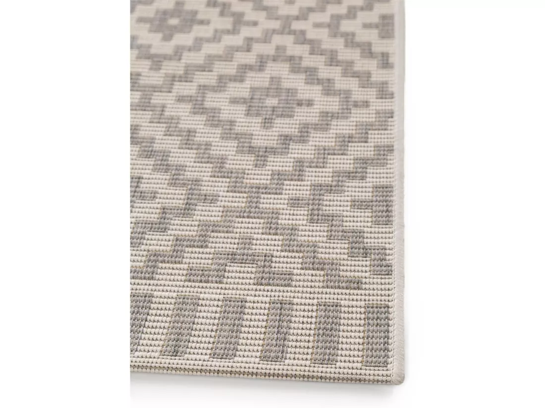 Tapis d'extérieur & intérieur Metro Gris 80x200 cm