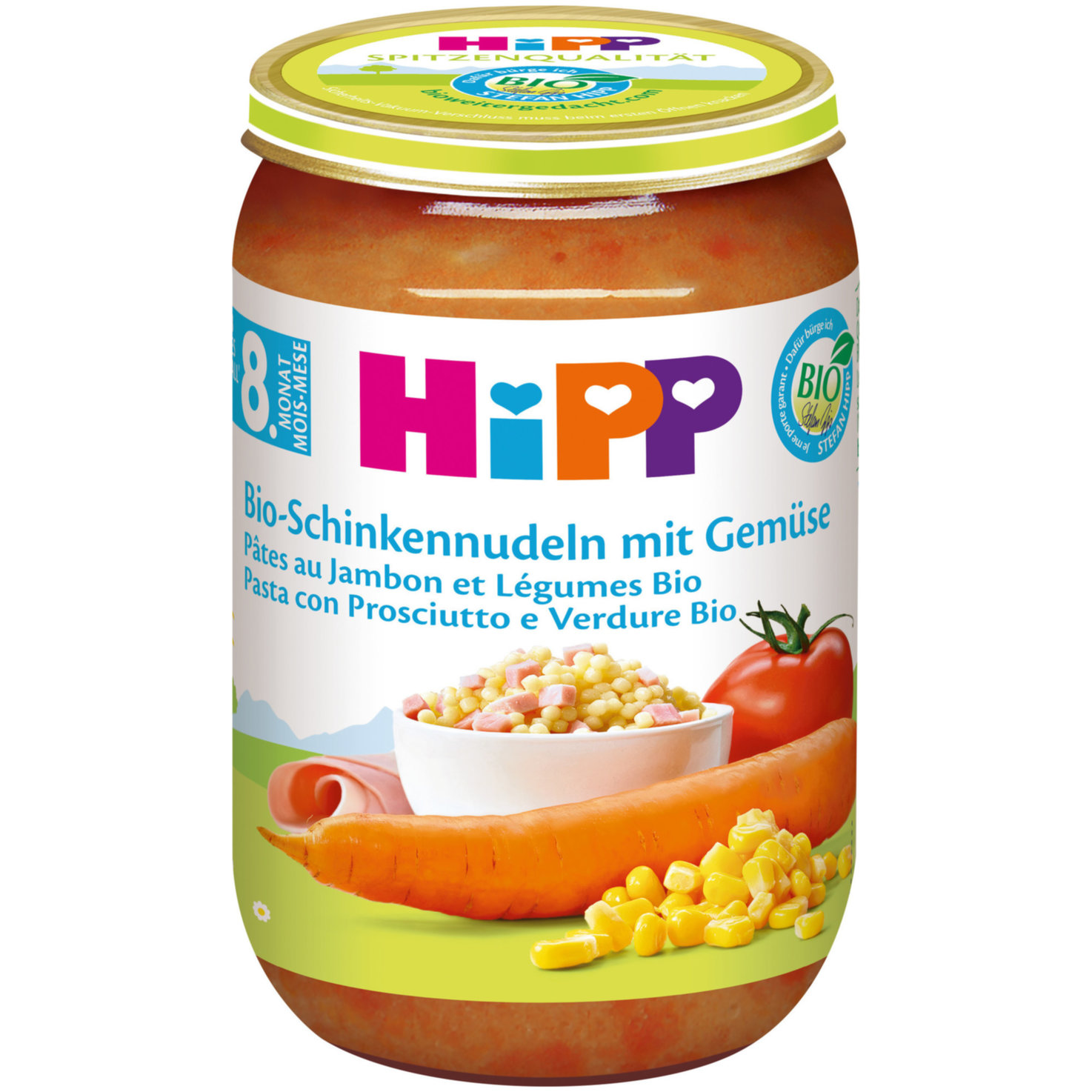Hipp Bio Brei Schinkennudeln & Gemüse 8+ Monate