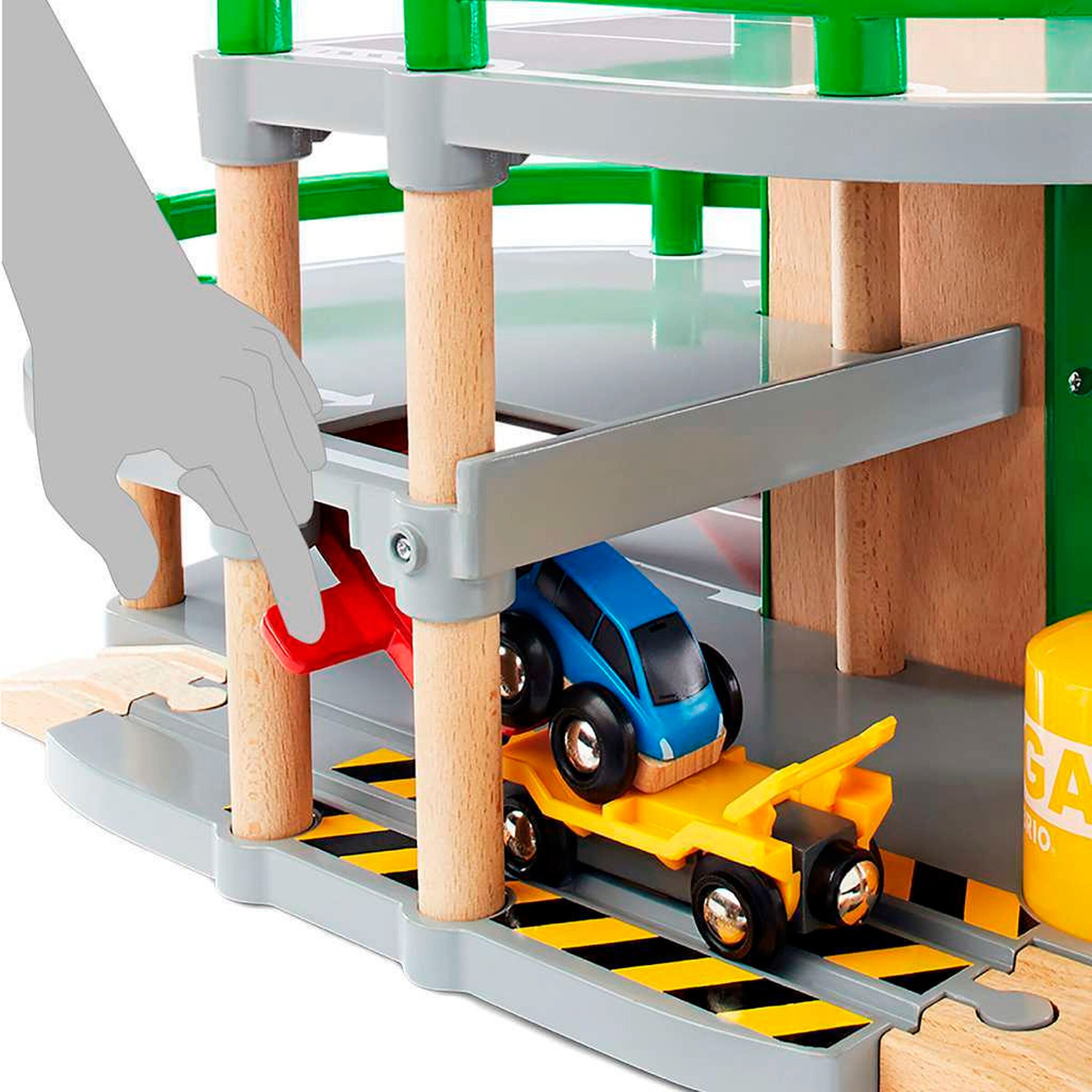 BRIO Parkhaus, Straßen & Schienen