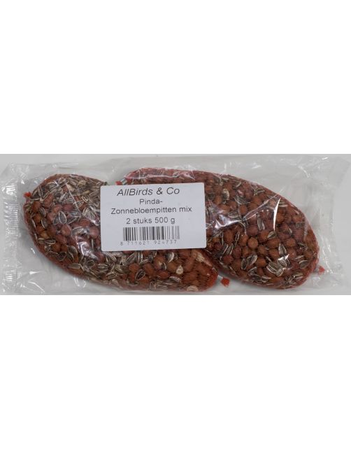 Allbirds&Co Pinda-Zonnebloempittenmix Net A 2 - Voer - 2x250 g