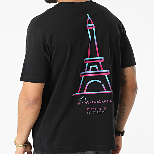 Tee Shirt Oversize Large Vice City Paname Noir