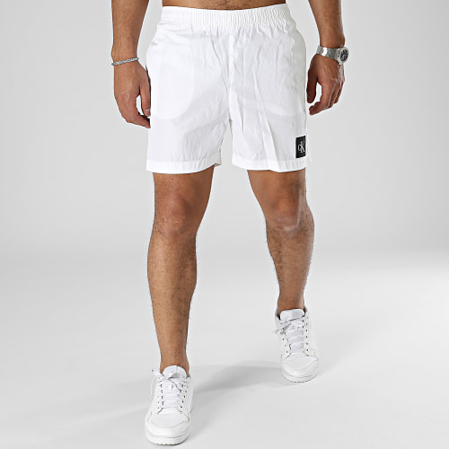 Short De Bain Medium Drawstring 0819 Blanc