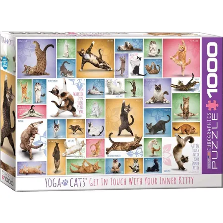 Eurographics Yoga Katzen, 1000 Teile