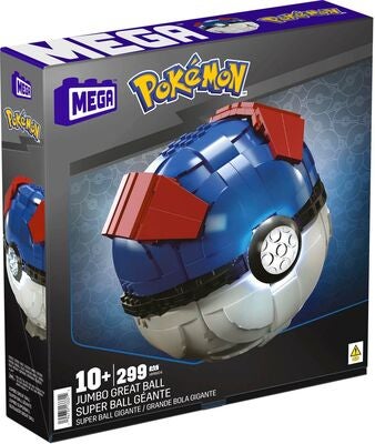 Mega Pokémon Byggesett Jumbo Great Ball 299 Brikker