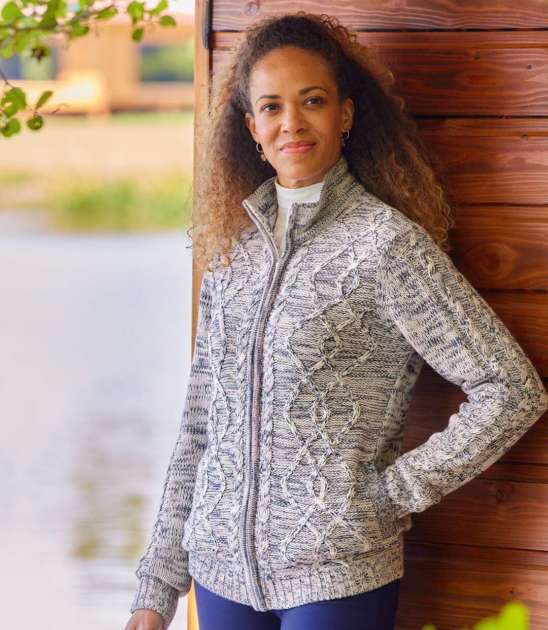 Gilet Tricot Torsadé