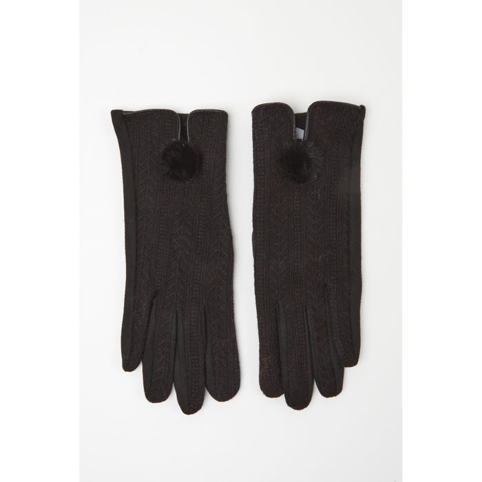 Veritas-Handschoenen pompon fake fur