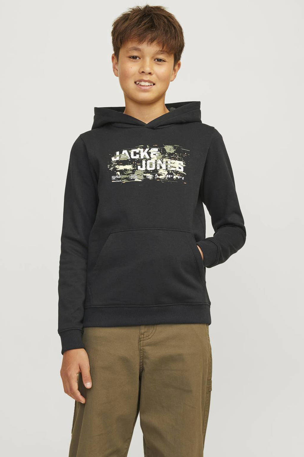 JACK & JONES hoodie JCOOUTDOOR zwart