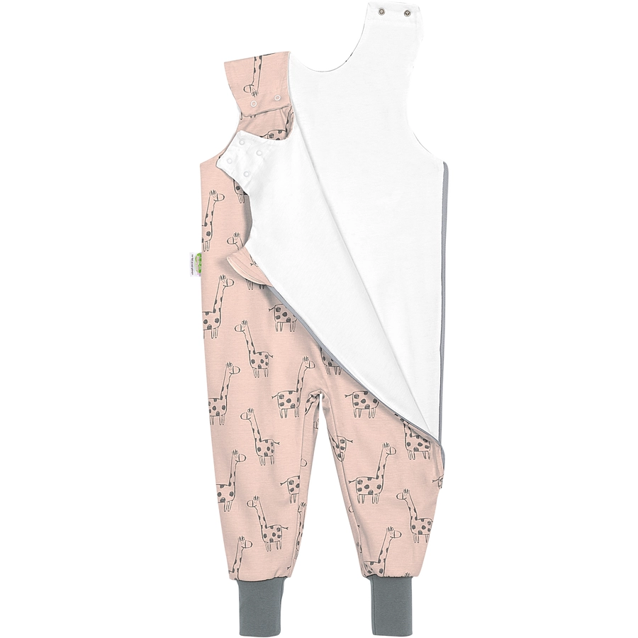 ODENWÄLDER Sommer-Schlafoverall Hopsi happy giraffe powder love