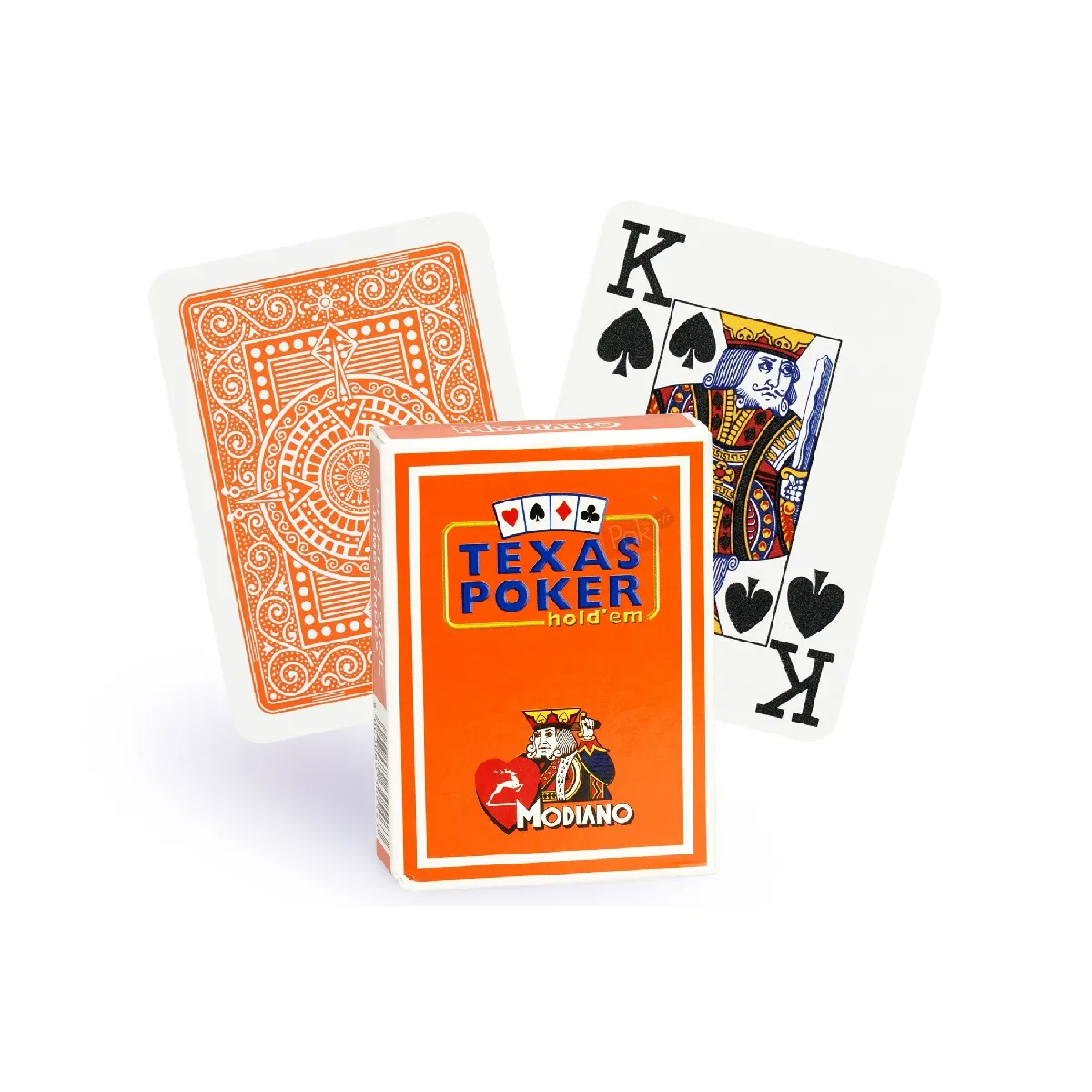 Cartes Modiano Texas Poker - Orange