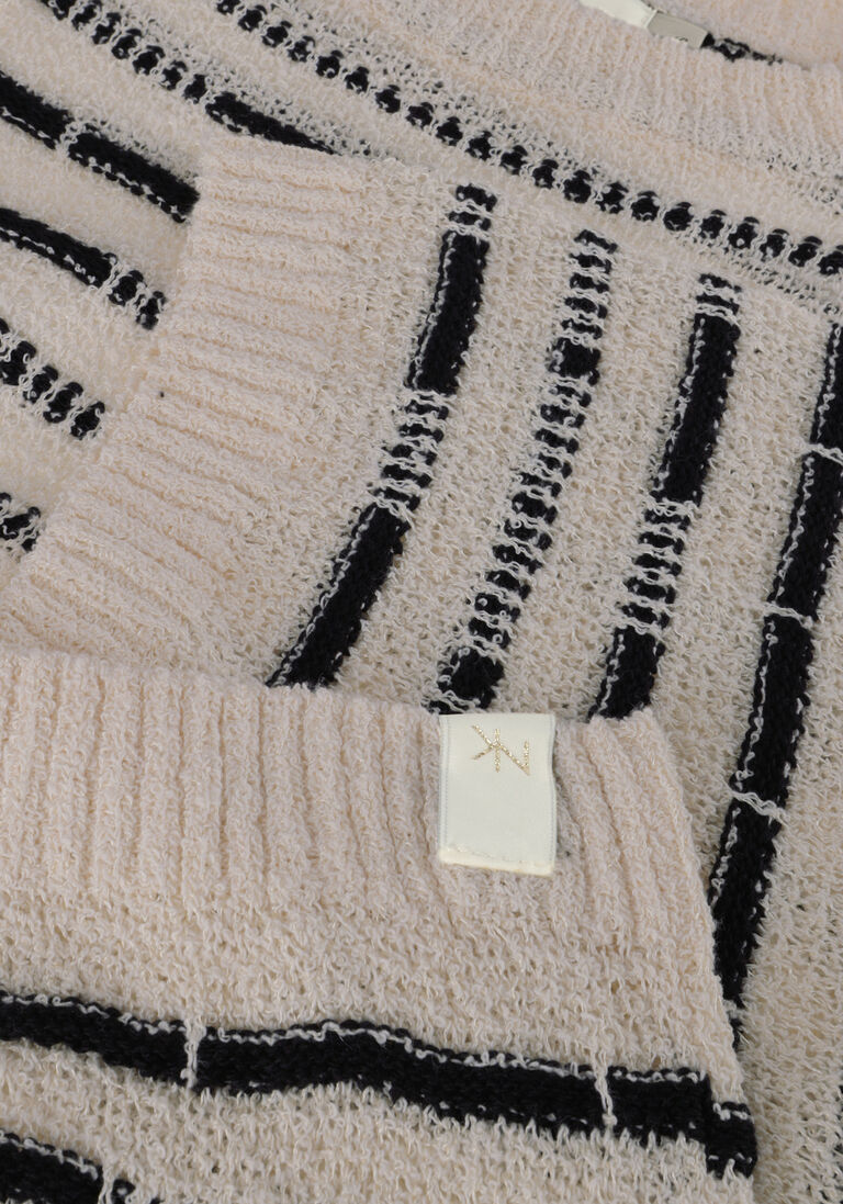 NUKUS zwarte nukus trui vinna pullover ss stripe