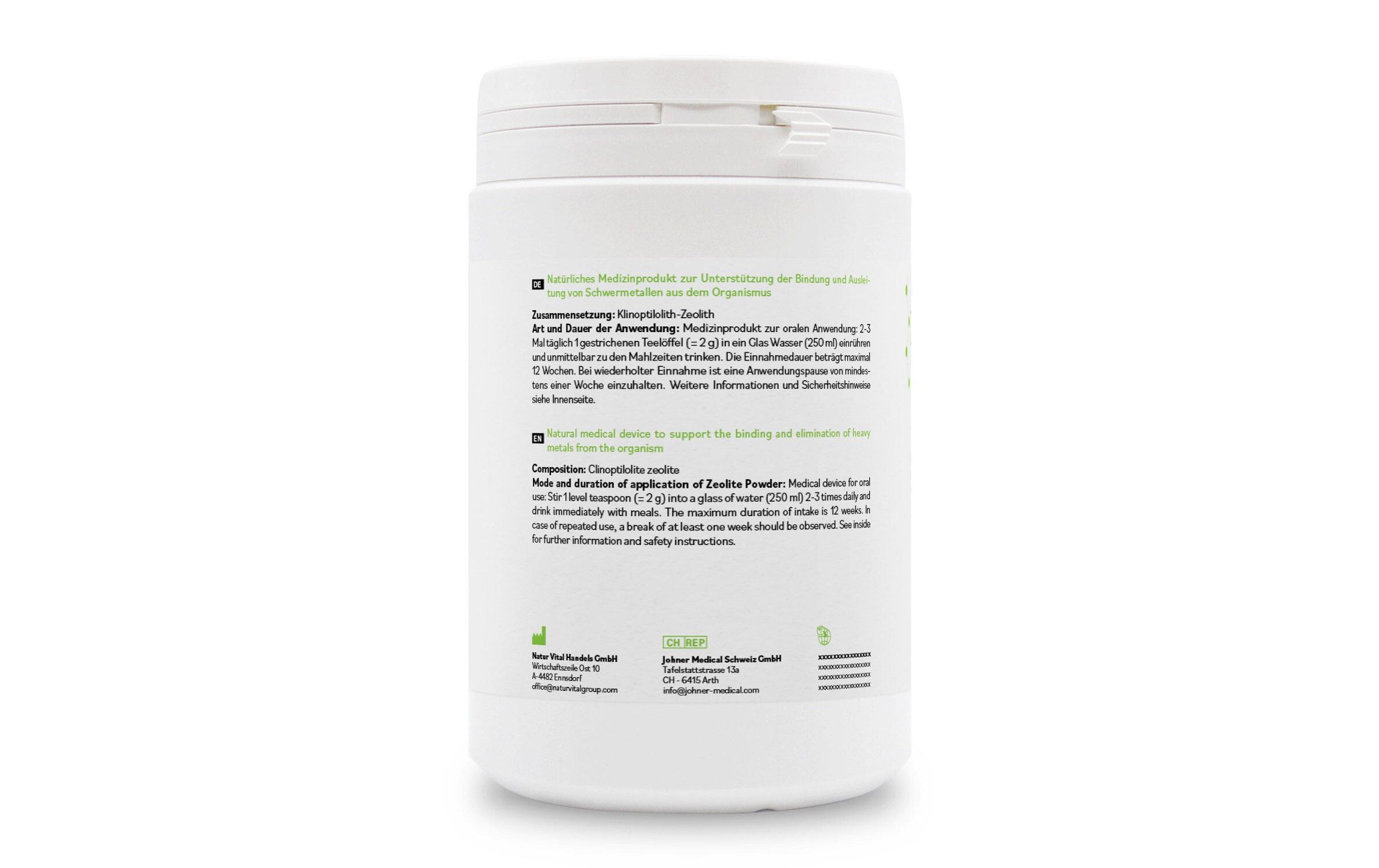 Vulkanmineralien Detox Pulver 650 gNatürliches Medizinprodukt