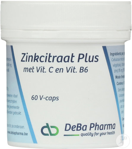 Deba Citrate De Zinc Plus 60 Capsules