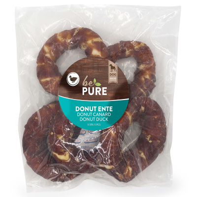 bePure Hundesnack Donut Ente 110g 5er Pack