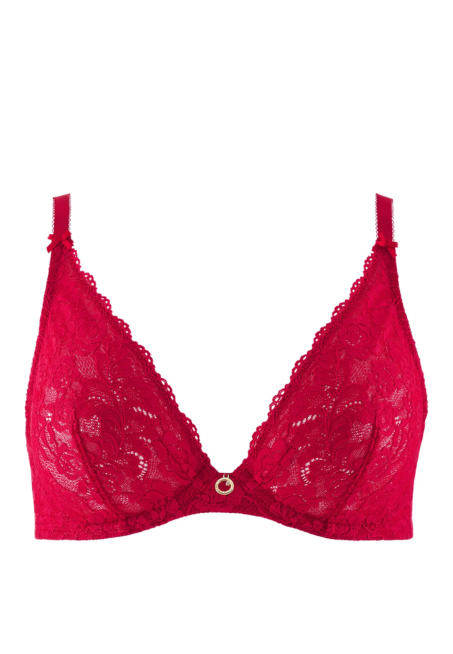 ROSESSENCE - Soutien-gorge triangle avec armatures | Rouge