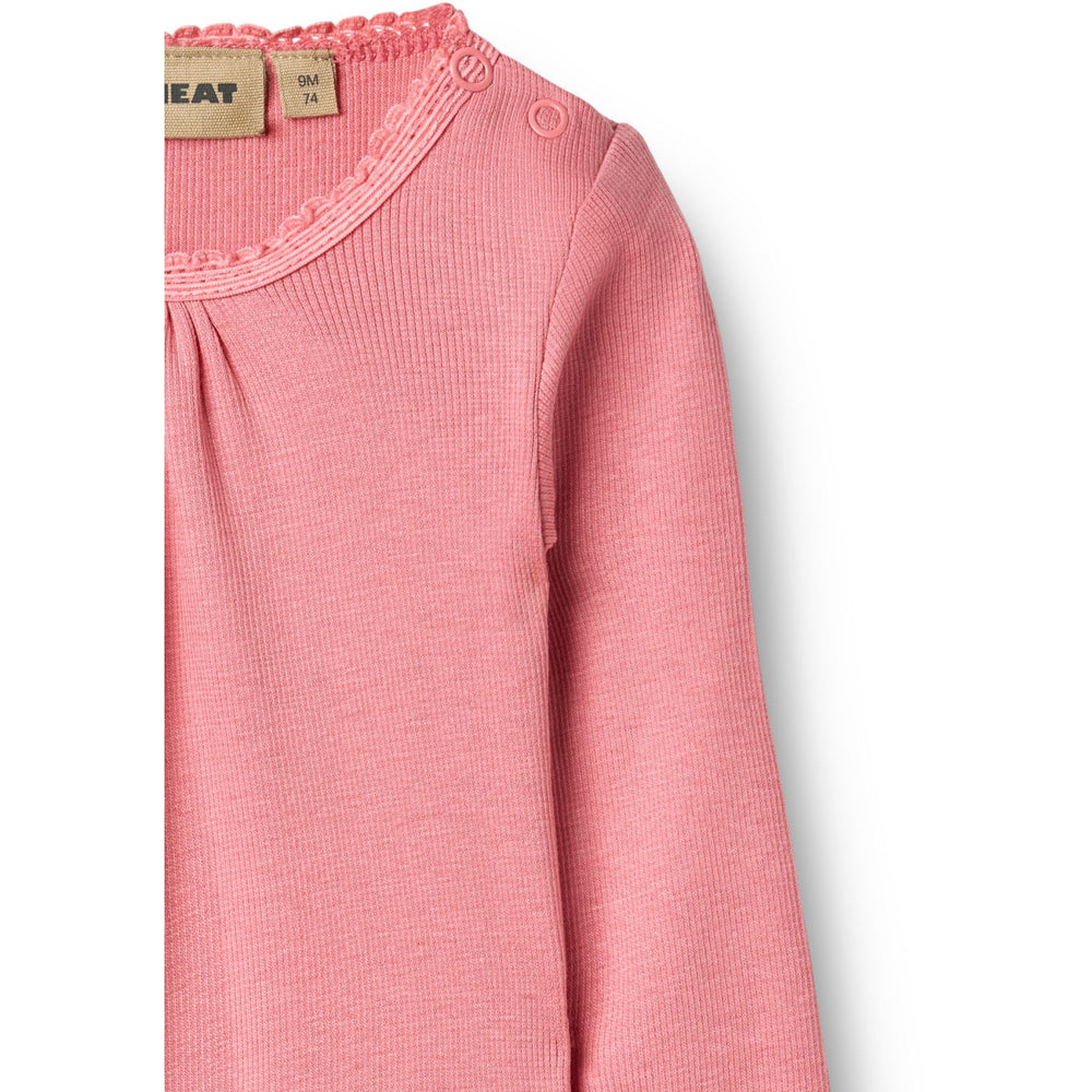 Køb Wheat Soft Pink Rib Body L/S Lotta