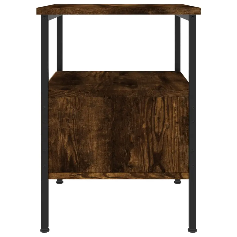 vidaXL - Nachtkastje - Bruin - Bewerkt hout - 2 stuks