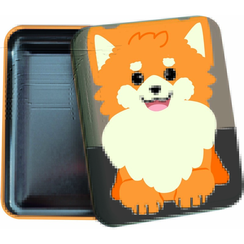 Quo Vadis - Boîte métal - Kawaii - 8 x 10 x 2,5 cm - Métal- par 10