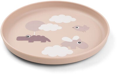 Done By Deer Foodie Tallerken Happy Clouds, Rosa