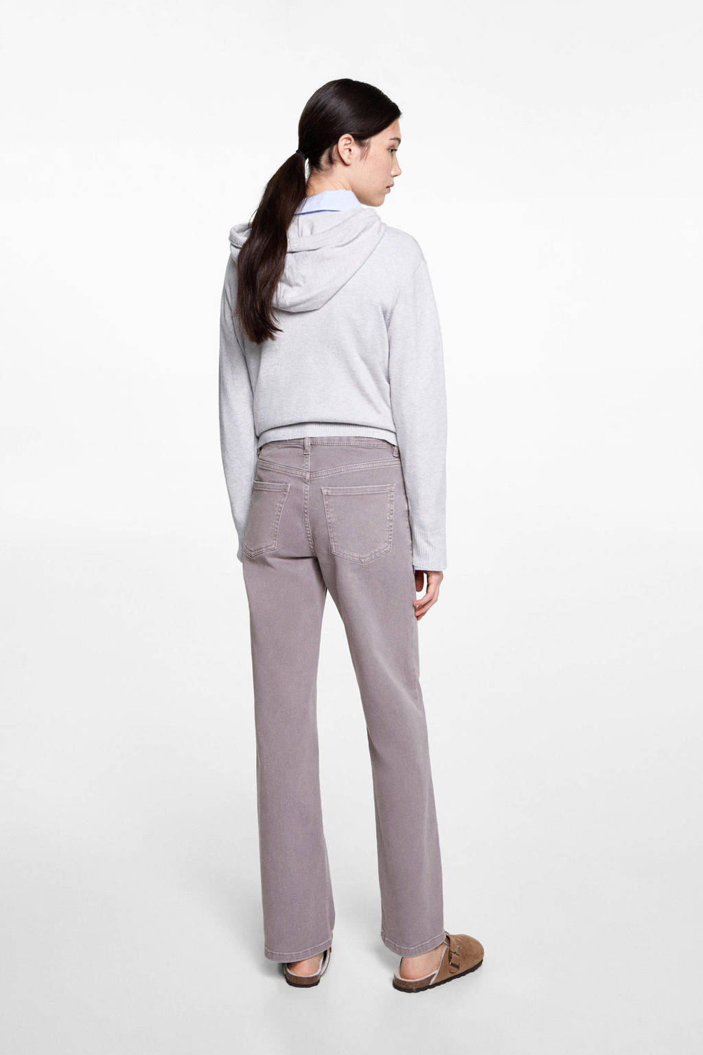 MANGO TEEN straight regular waist lila