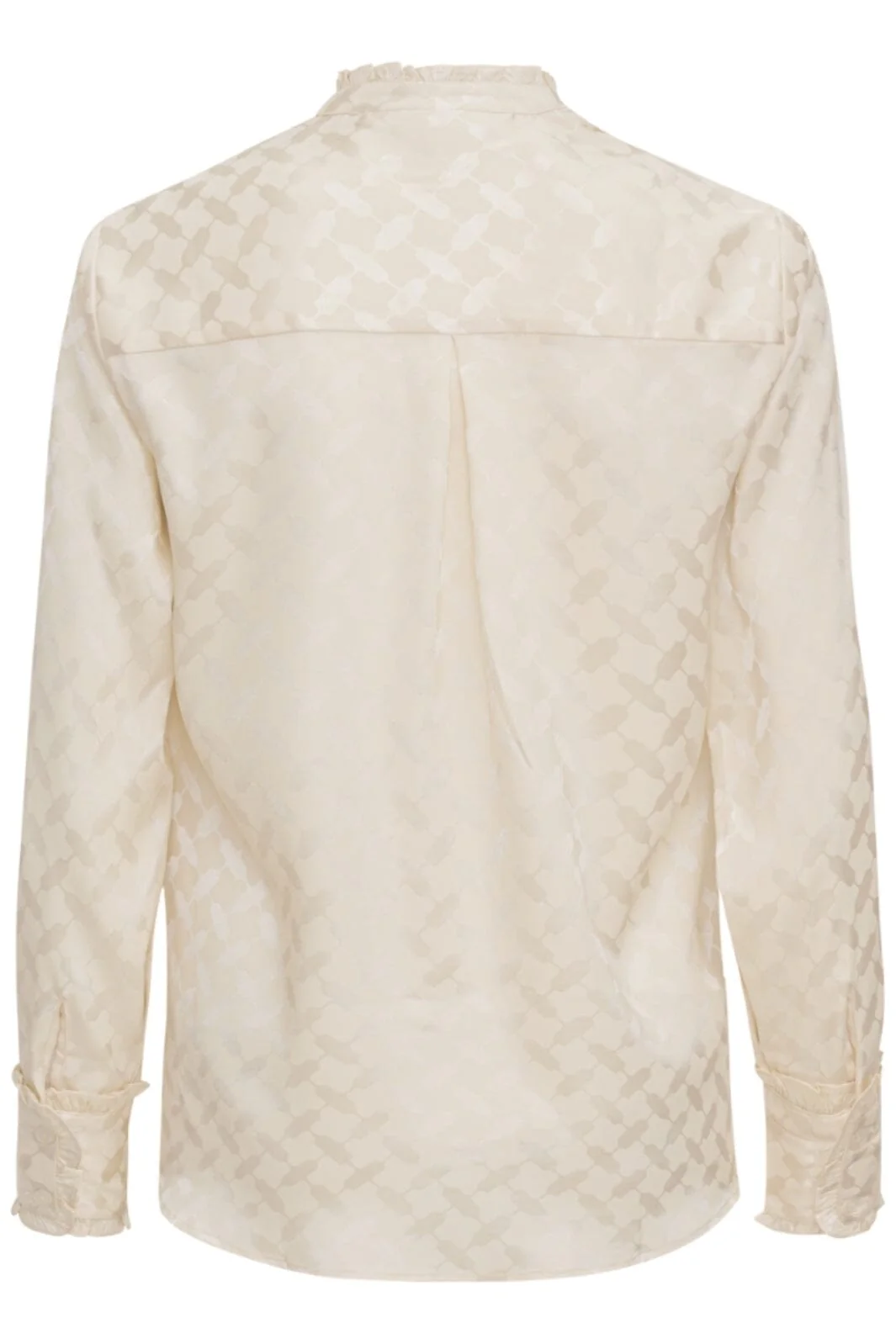 Karmamia Trinity Shirt ivory keffiyeh jacquard