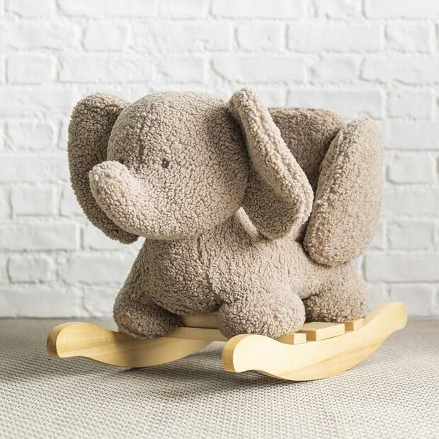 BASCULE TEDDY ELEPHANT - TAUPE - NATTOU