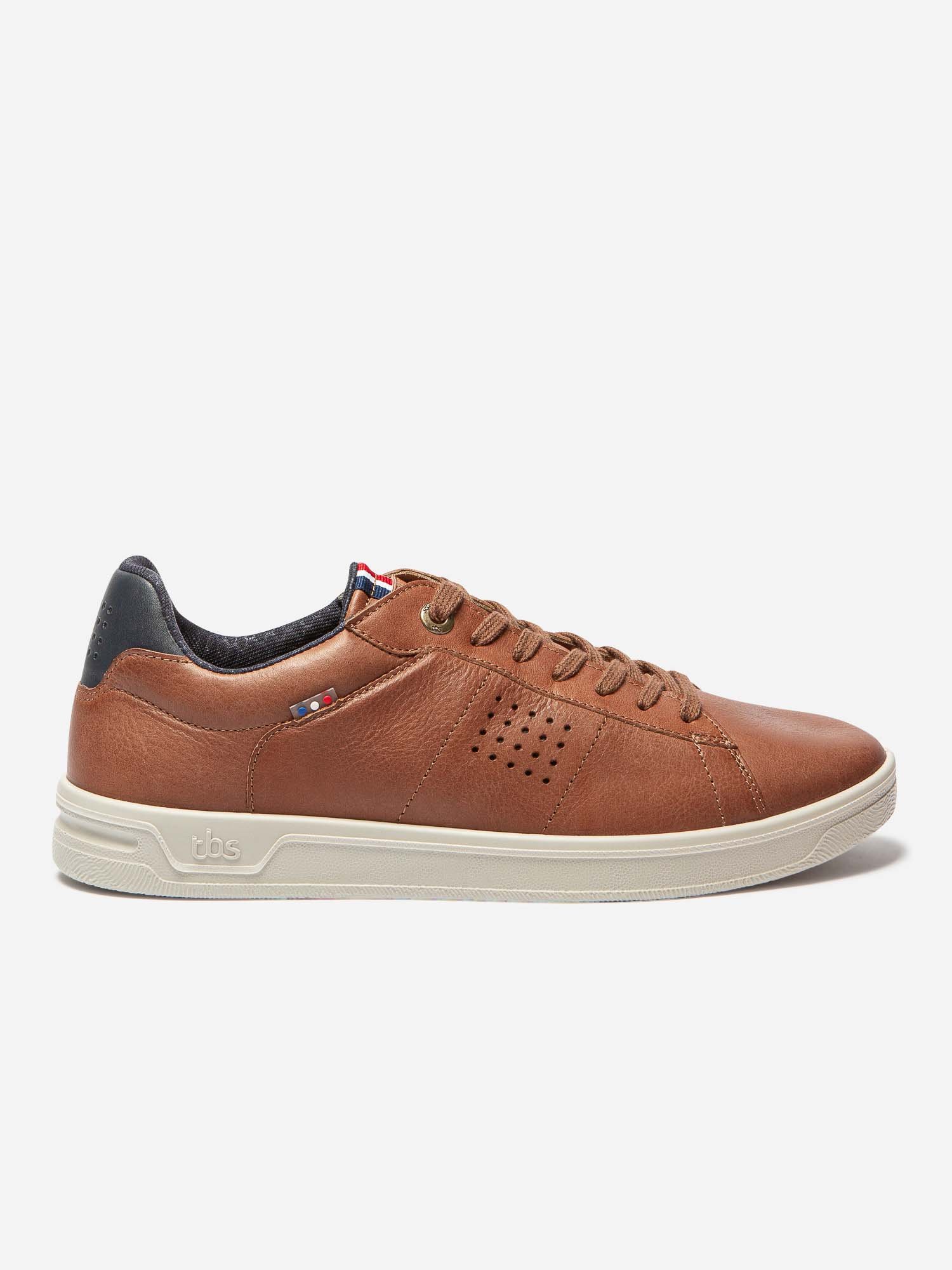Baskets Homme Fabriquées en France Cuir Marron