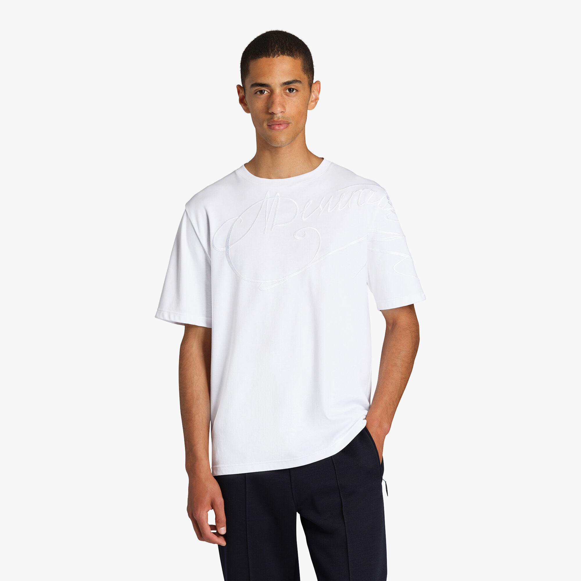 T-shirt Avec Broderie Scritto