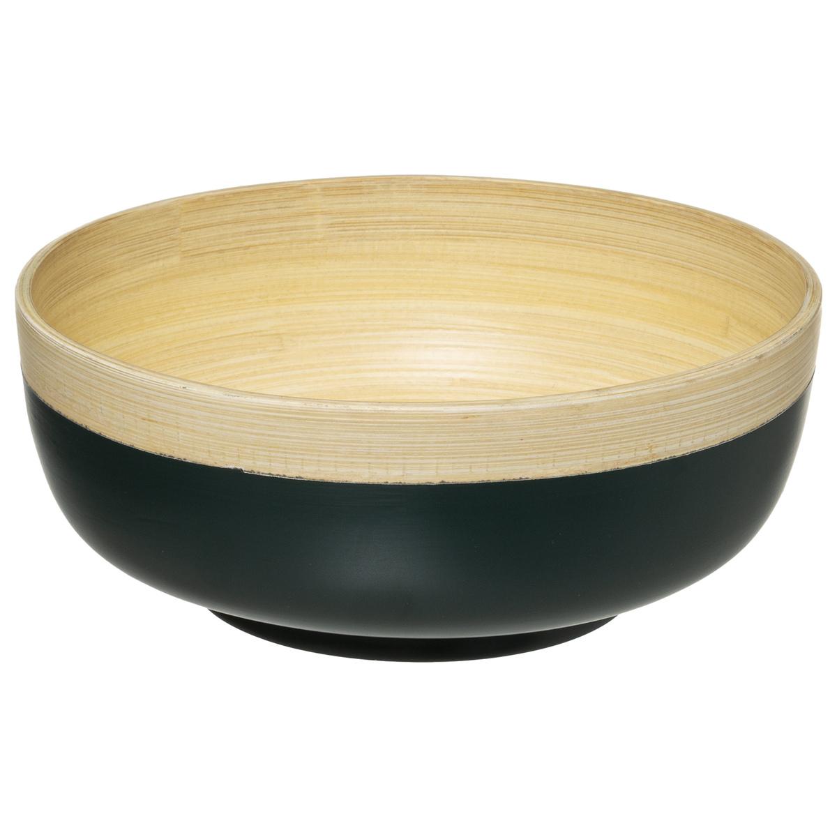 SALADIER BAMBOU PETROLE 20CM