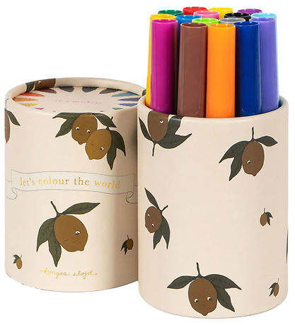 Konges Sløjd Filzstifte - My Kleines Maker-Set - 16 st. - Lemon