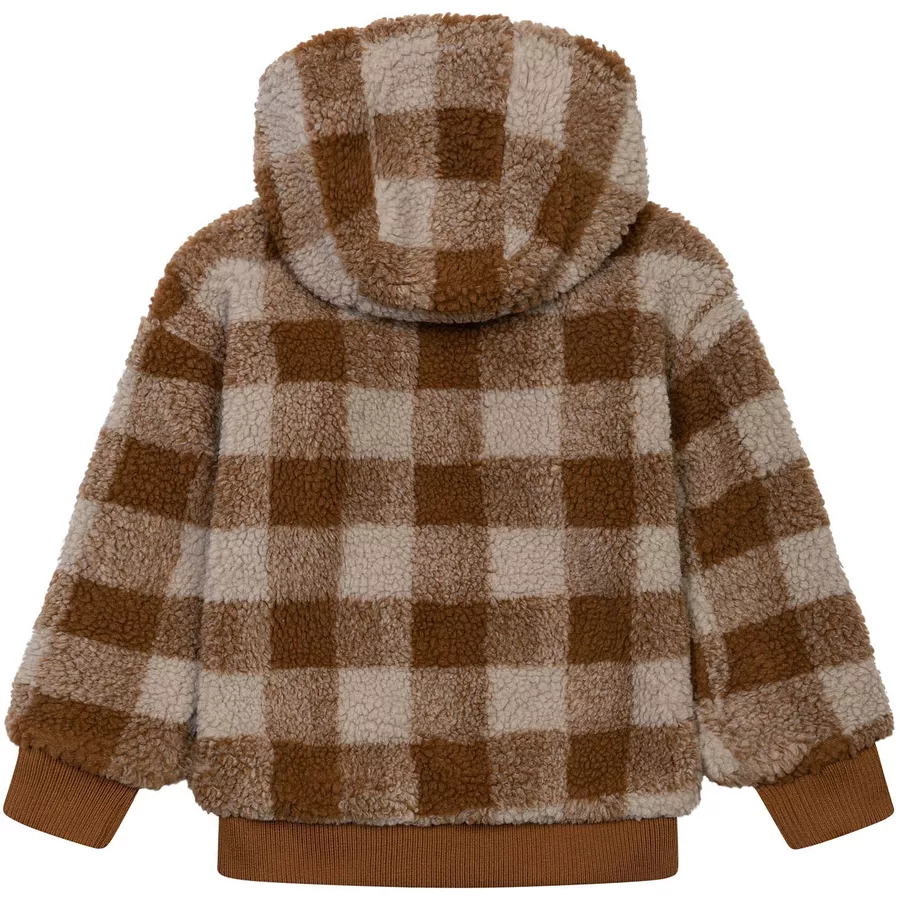 MINOTI Teddyjacke BraunSteingrau