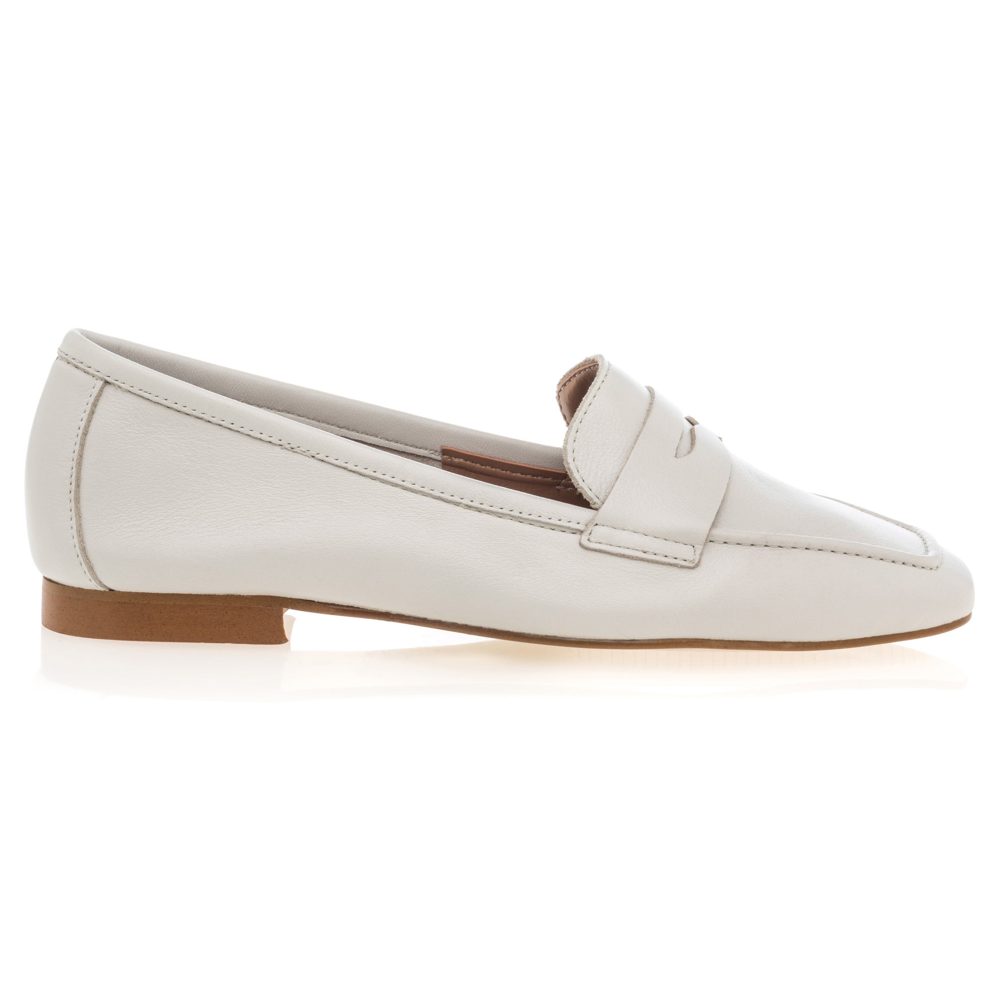 Mocassins Femme en cuir beige