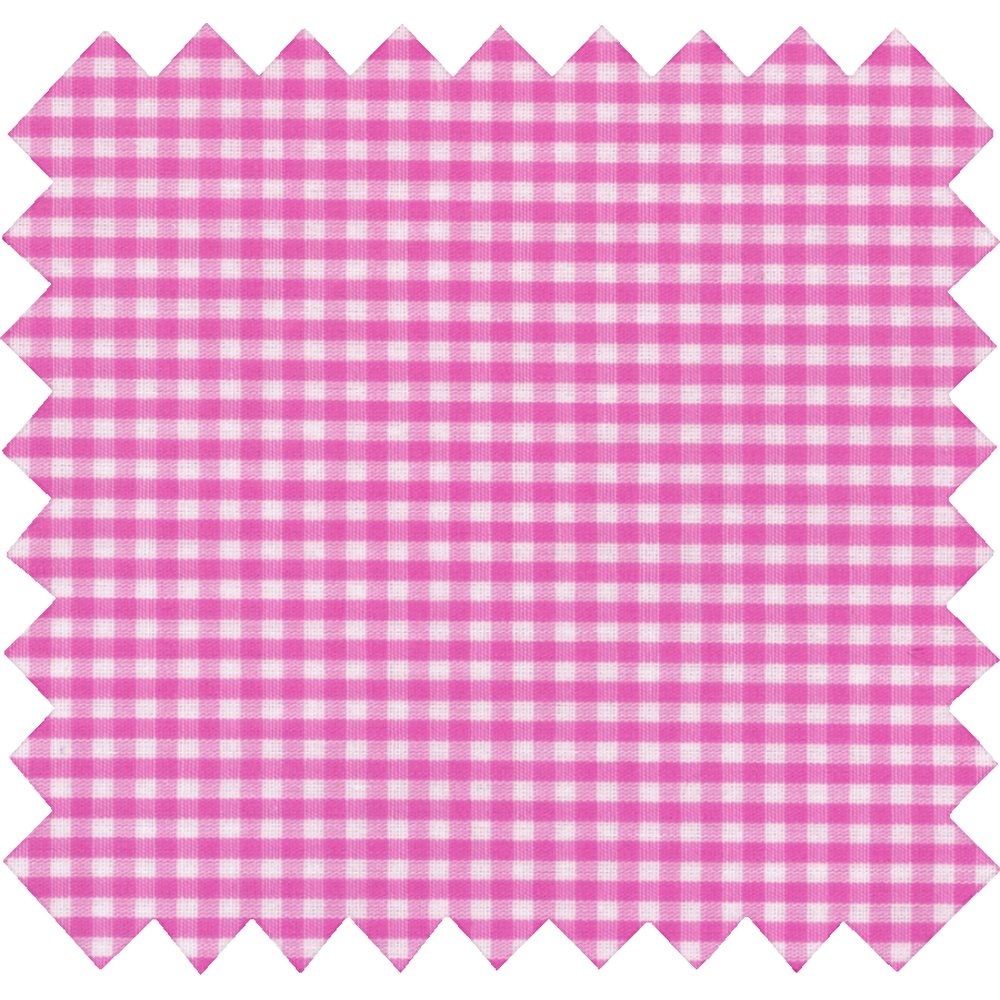 Tissu Enduit Au Mètre Vichy Fuchsia