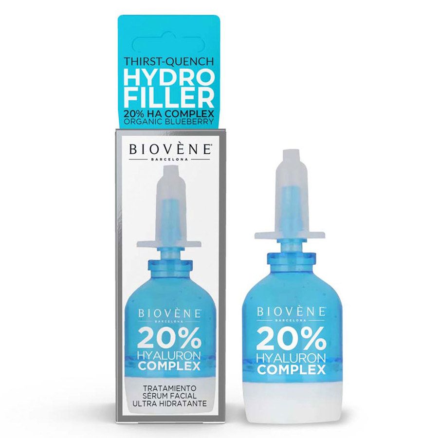 Biovène Hydro Filler Thirst-Quench 20% HA + Organic Blueberry Facial Serum Treatment 10ml