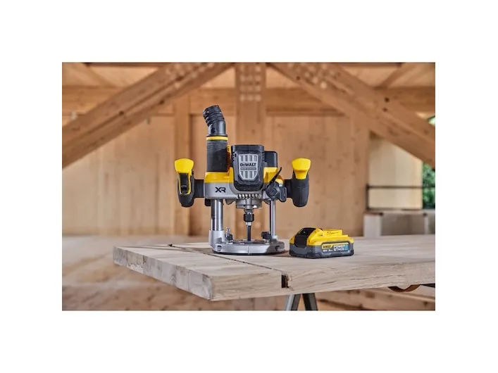 DeWALT DCW620H2-QW, Fod til justering af fræsedybde, Sort, Gul, 23000 rpm, 8 (5/16