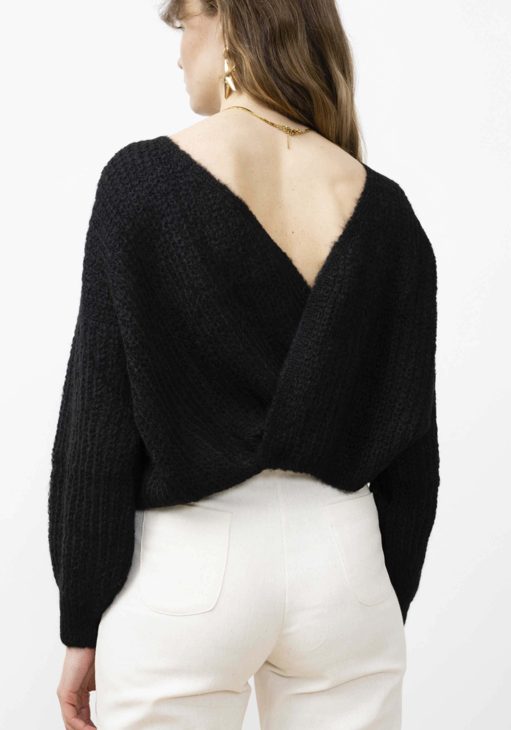 Jungle Folk Wrap Cardigan Vega Black