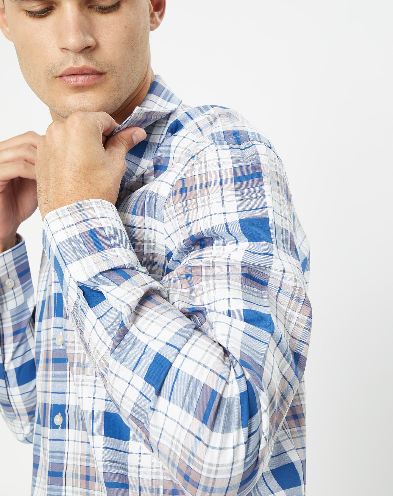 Hackett London Chemise Slim Fit Madras à carreaux multicolore
