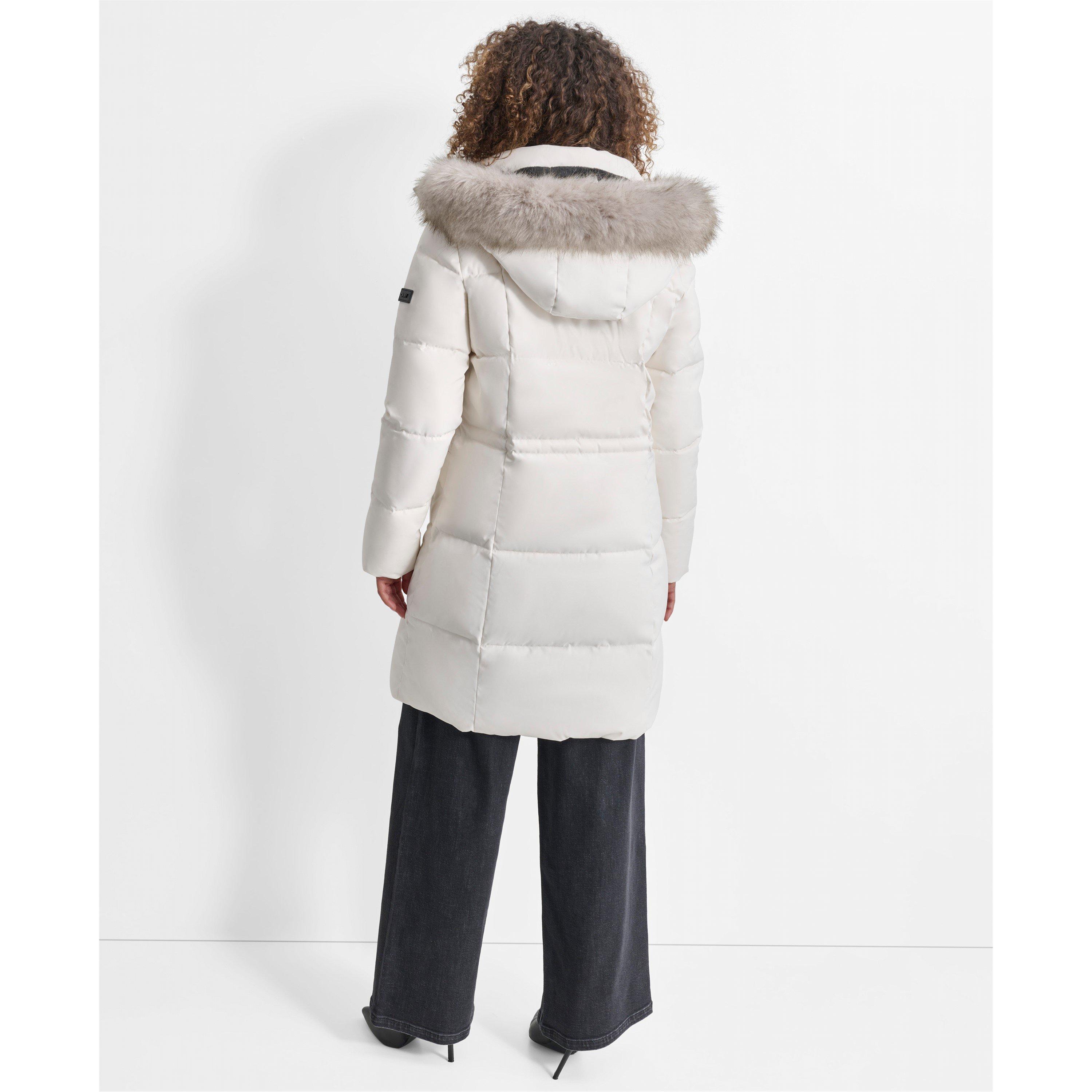 DKNY Long Fur Jacket
