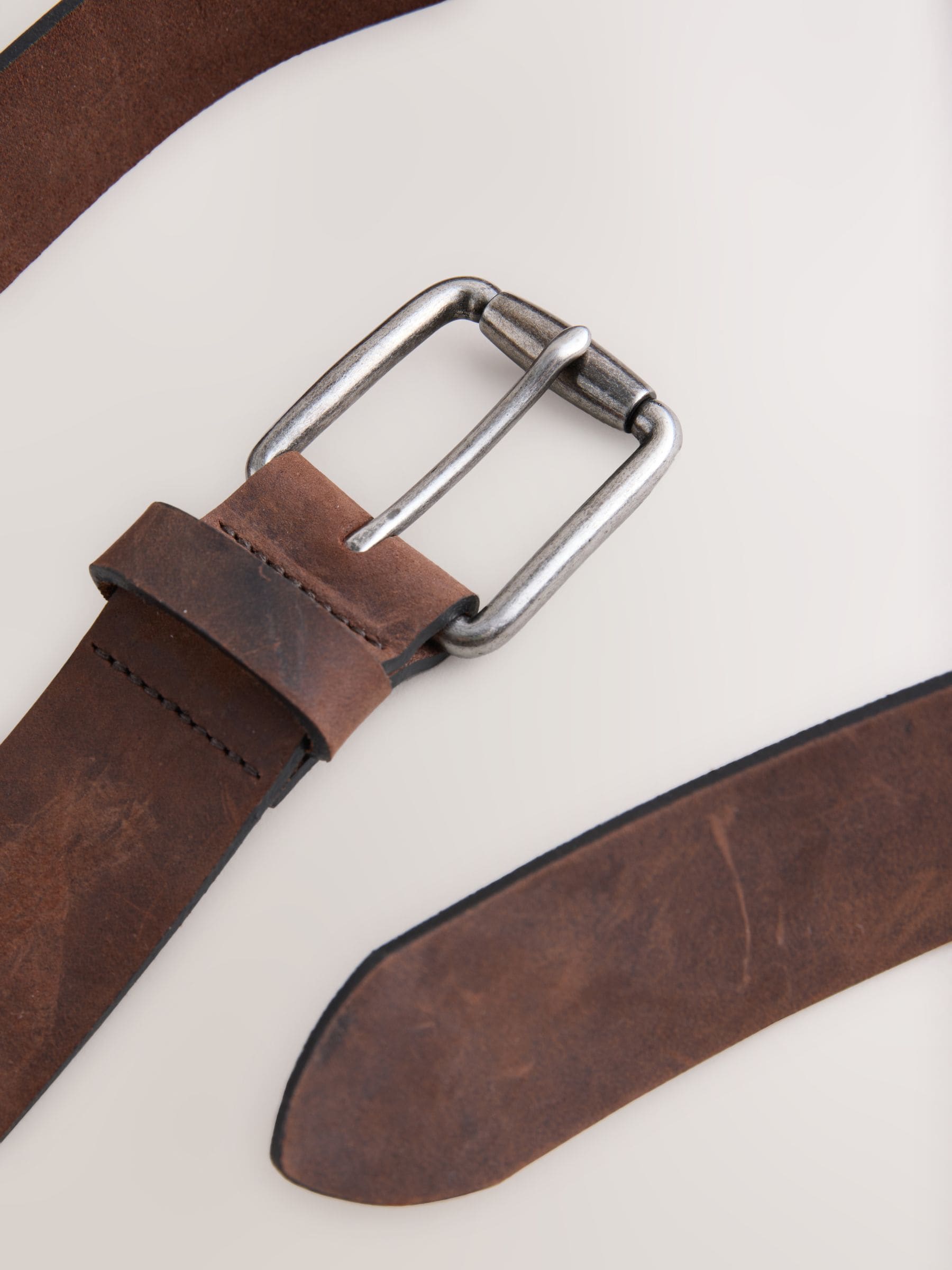 Bruin - Casual leren riem