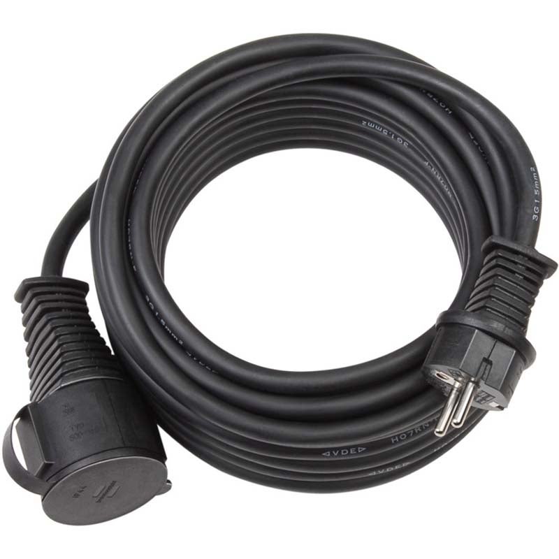 Brennenstuhl Verl Kabel 1166810 verlengsnoer neopreen rubber buitengebruik 10m zwart