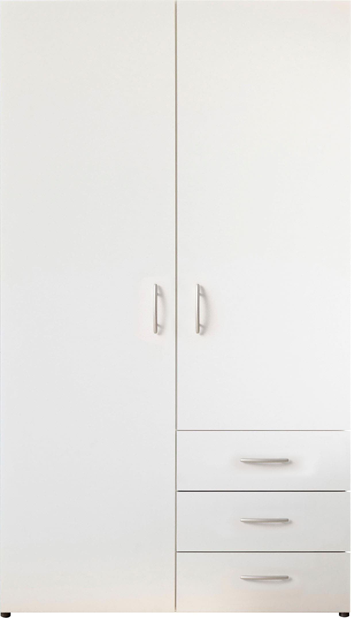 Schlafkontor Drehtürenschrank »Harry Schlafzimmerschrank Bestseller in weiss« Kleiderschrank Garderobe mit 3 Schubkästen, in 2 Breiten