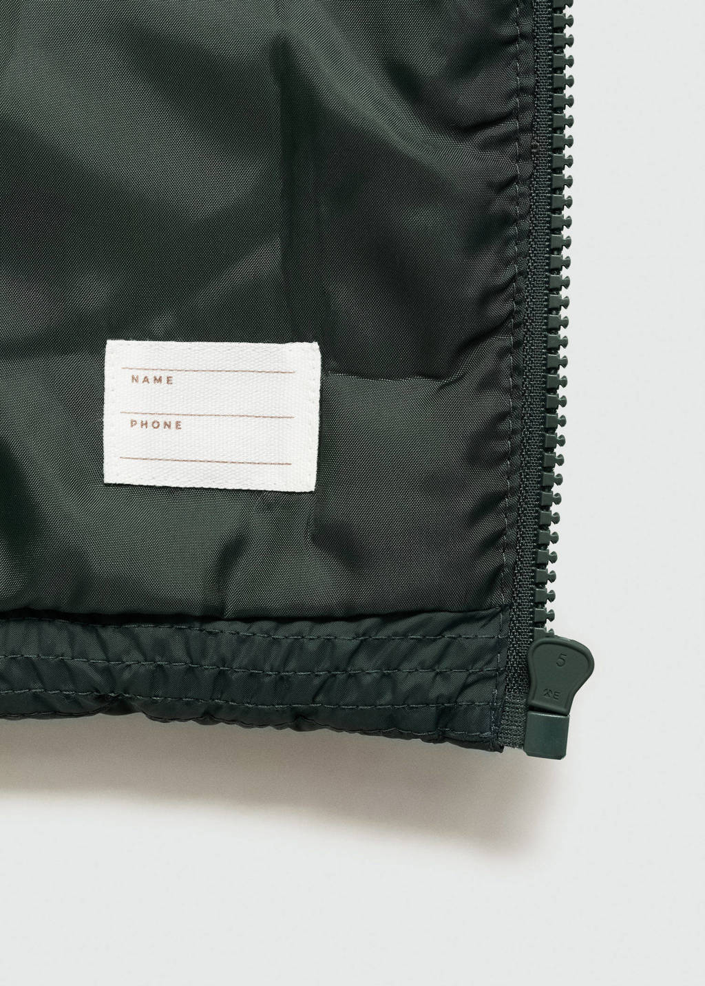 Mango Kids bodywarmer donkergroen