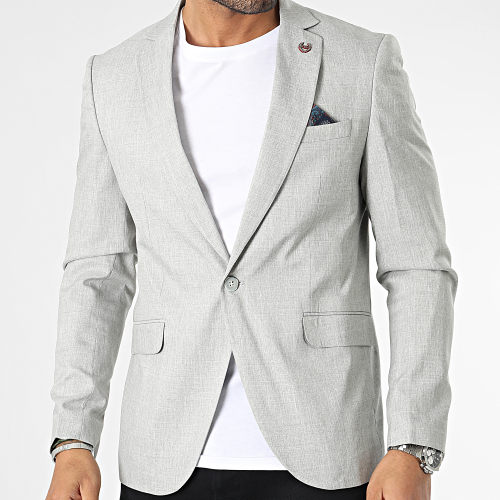 Veste Blazer CK-062 Vert Kaki Chiné