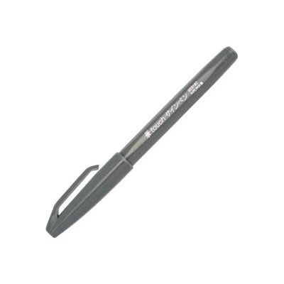 Pentel - Feutre pinceau à pointe souple - gris