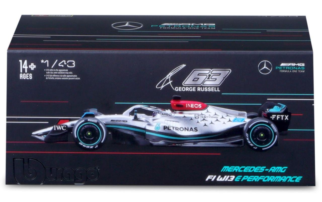 Mercedes-AMG F1 W13 Russell 2022 1:43Sammlermodell im Massstab 1:43